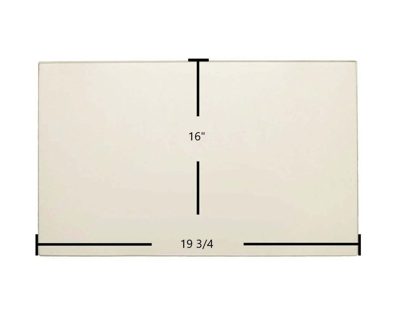 Ceramic Replacement Glass for Jotul GF 400 Sebago Ceramic Glass Panel - 19 3/4" x 16"