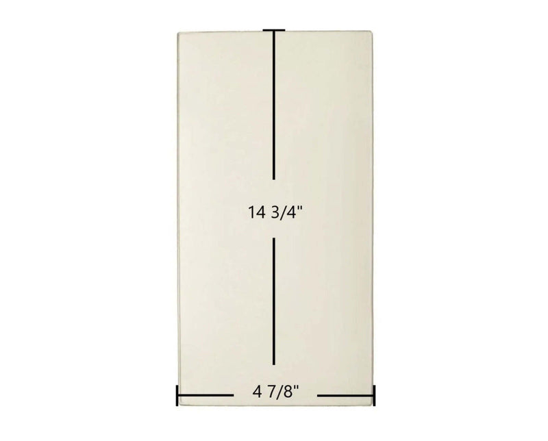 Ceramic Replacement Glass for Jotul I 80 Maxi Harmony Ceramic Glass Panel - 4 7/8" x 14 3/4"