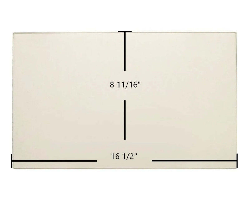 Ceramic Replacement Glass for Kozi Baywin Pellet Stove Center Ceramic Glass Panel - 16 1/2" x 8 11/16"
