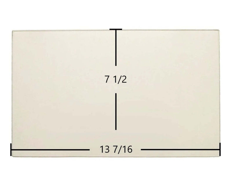 Ceramic Replacement Glass for Kozi KSH Large Pellet Stove Ceramic Glass Panel - 13 7/16" x 7 1/2"