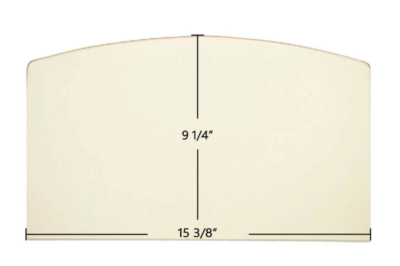Ceramic Replacement Glass for Lopi Republic 1250 / 1750 Archtop Ceramic Glass Panel - 15 3/8" x 9 1/4" Archtop
