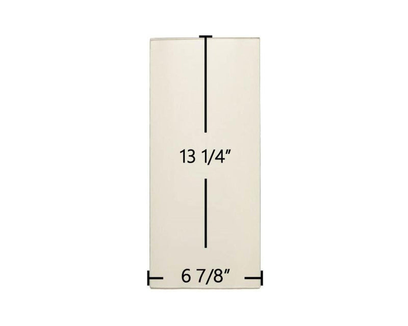 Ceramic Replacement Glass for Lopi Yankee Bay Side Ceramic Glass Panel - 6 7/8" x 13 1/4"
