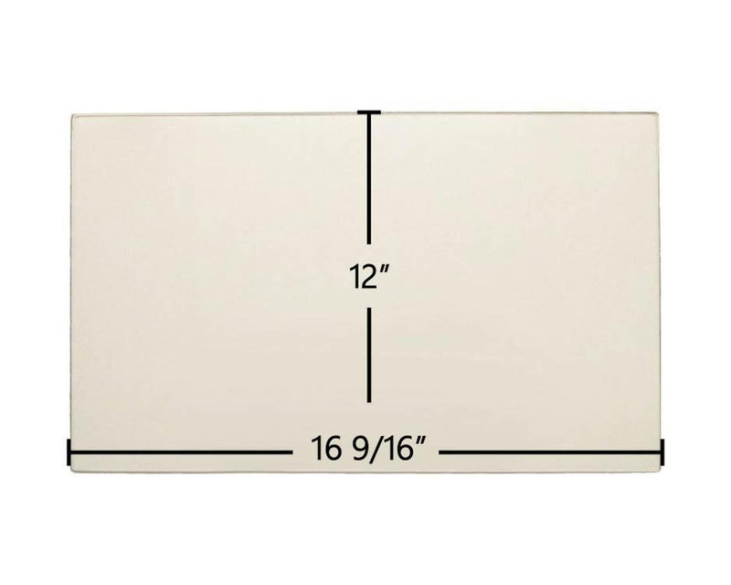 Ceramic Replacement Glass for Lopi Yankee Center Ceramic Glass Panel - 16 9/16" x 12"