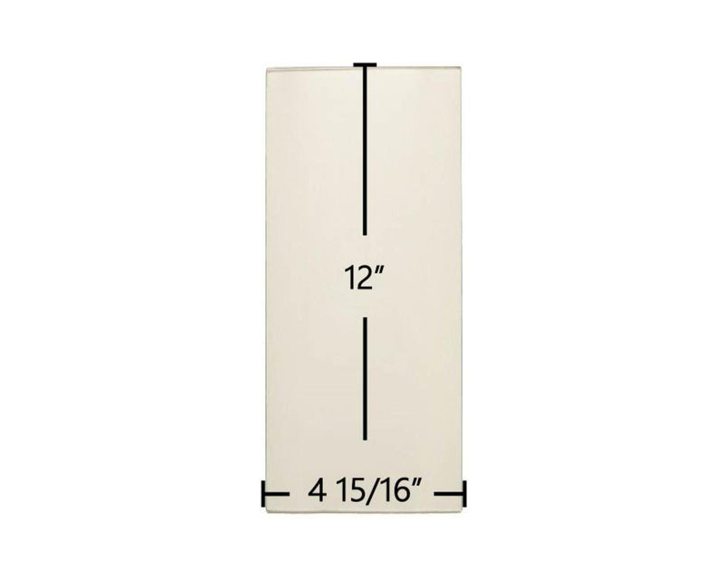 Ceramic Replacement Glass for Lopi Yankee Side Ceramic Glass Panel - 4 15/16" x 12"