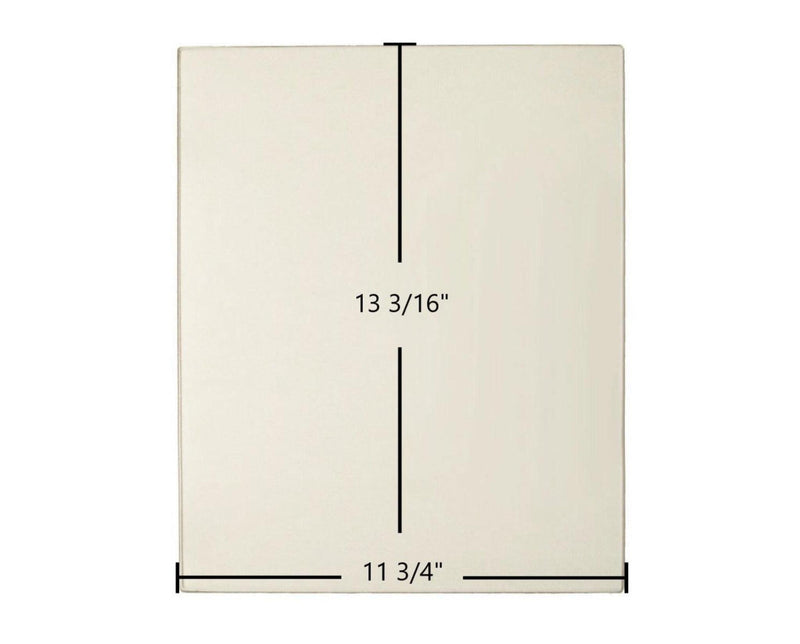 Ceramic Replacement Glass for Morso 4500, 4560 Ceramic Glass Panel - 11 3/4" x 13 3/16"