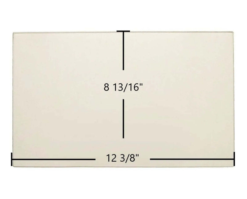 Ceramic Replacement Glass for Morso Lion Single Door Ceramic Glass Panel - 12 3/8" x 8 13/16"
