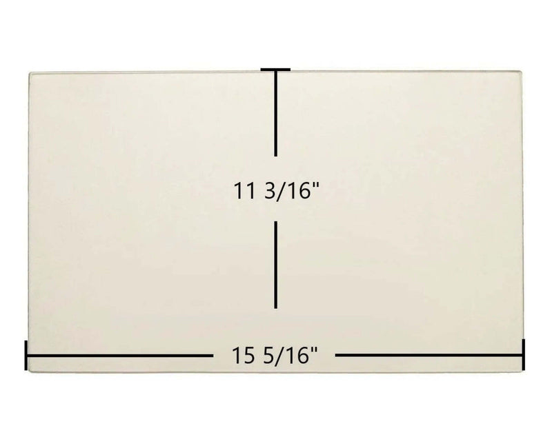 Ceramic Replacement Glass for Morso Swan 5010, 5060 Ceramic Glass Panel - 11 3/4" x 13 3/16"