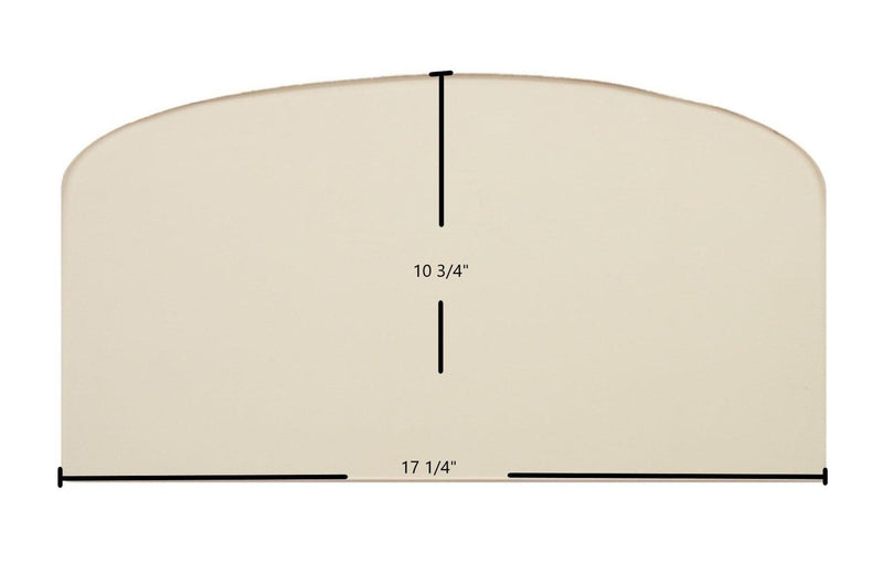 Ceramic Replacement Glass for Napoleon OS10 Oil Stove Center Ceramic Glass Panel | 17 1/4" x 10 3/4" | Replaces 188791 - 17 1/4" x 10 3/4"
