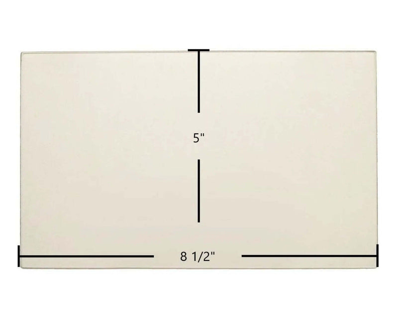 Ceramic Replacement Glass for Nashua 2 Side Ceramic Glass Panel | 8 1/2" x 5" - 8 1/2" x 5"