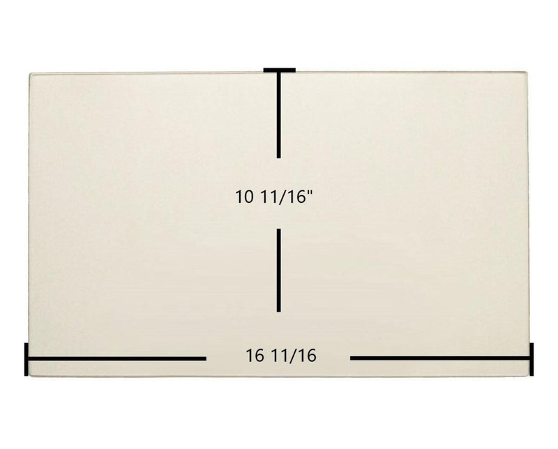 Ceramic Replacement Glass for Nashua NFP-2 Ceramic Glass Panel | 16 11/16" x 10 11/16" | Replaces 7GNFP-2 - 16 11/16" x 10 11/16"