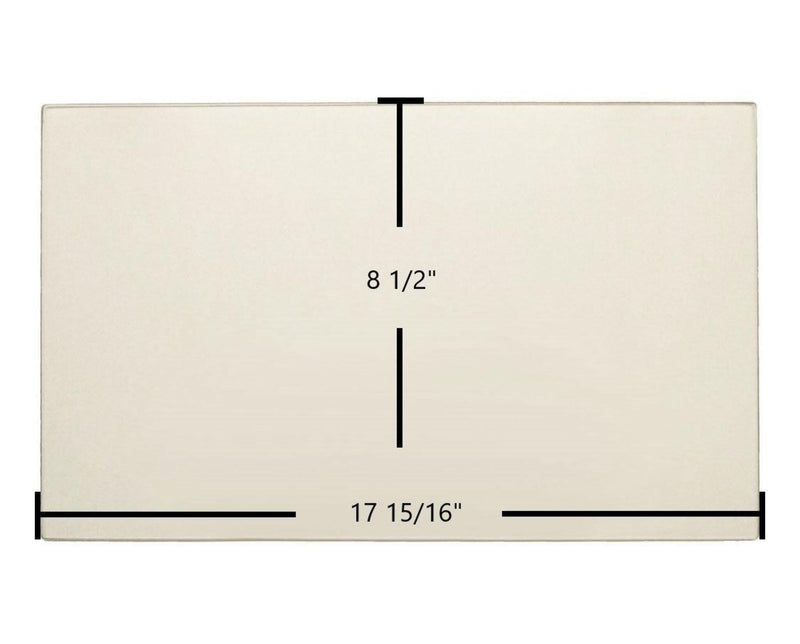 Ceramic Replacement Glass for Osburn 1500 Ceramic Glass Panel | 17 15/16" x 8 1/2" | Replaces SE16174 - 17 15/16" x 8 1/2"