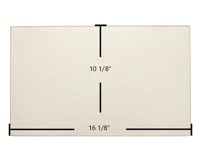 Ceramic Replacement Glass for Osburn 1600 / 1100 Ceramic Glass Panel | 16 1/8" x 10 1/8" | Replaces SE34103 - 16 1/8" x 10 1/8"