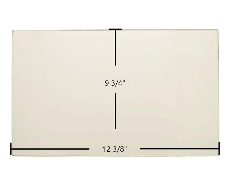 Ceramic Replacement Glass for Preway Double Door Ceramic Glass Panels | 12 3/8" x 9 3/4" - 12 3/8" x 9 3/4"