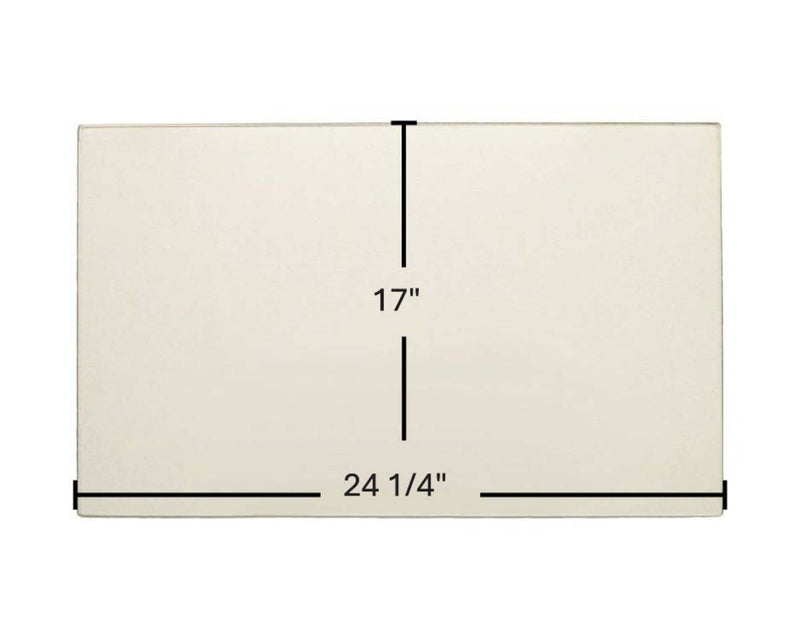 Ceramic Replacement Glass for Supreme Ceramic Glass Panel | 24.25" x 17" | Part #PYRO_24.25X17 - 25" x 17"