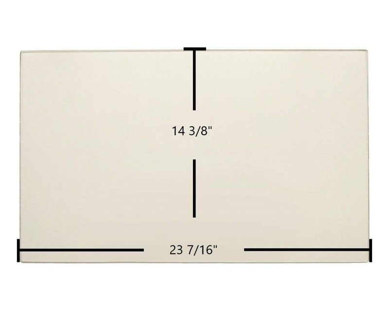 Ceramic Replacement Glass for Quadra-Fire Topaz Ceramic Glass Panel | 23 7/16" x 14 3/8" | Part #7011-015 - 23 7/16" x 14 3/8"