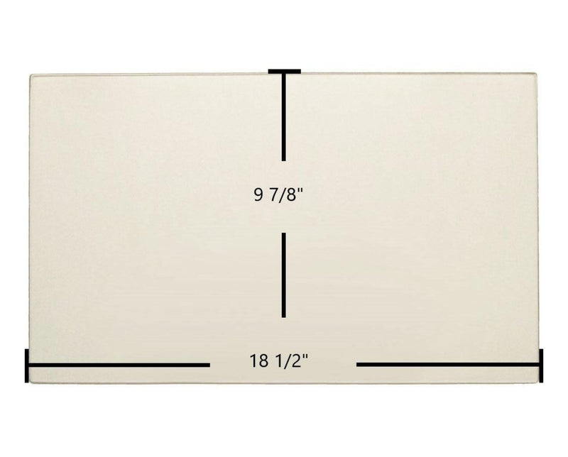 Ceramic Replacement Glass for Regency Ceramic Glass Panel | 18 1/2" x 9 7/8" | Fits F3100, H2100, I2400, I3100L, L2400, L3100, S3100 & More | Part #846-304 - 18 1/2" x 9 7/8"