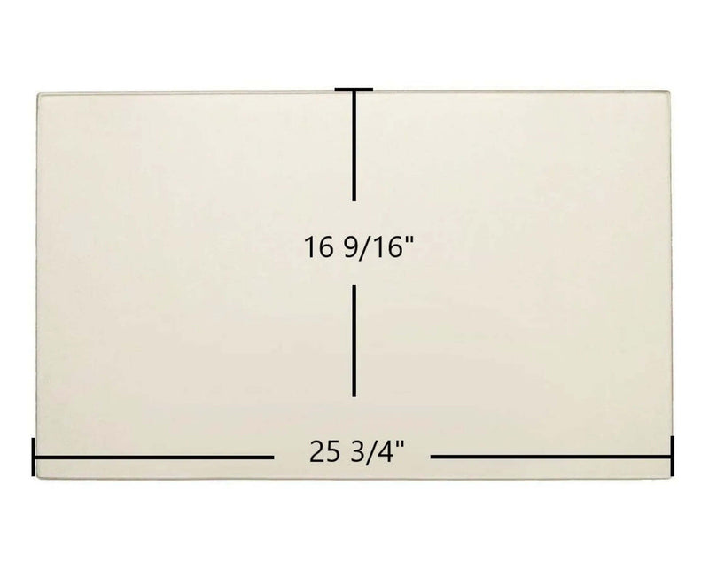 Ceramic Replacement Glass for Regency Ceramic Glass Panel | 25 3/4" x 16 9/16" | Fits L390E, HZI390E, LRI4E, HRI4E | Part #940-371P - 25 3/4" x 16 9/16"