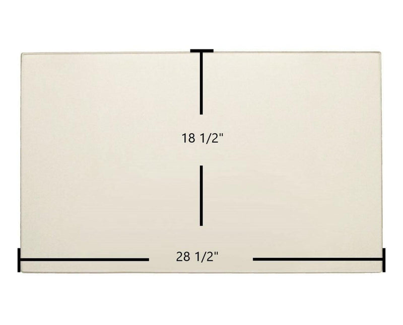 Ceramic Replacement Glass for Regency P33-10 Ceramic Glass Panel | 28 1/2" x 18 1/2" | Part #940-088 - 28 1/2" x 18 1/2"