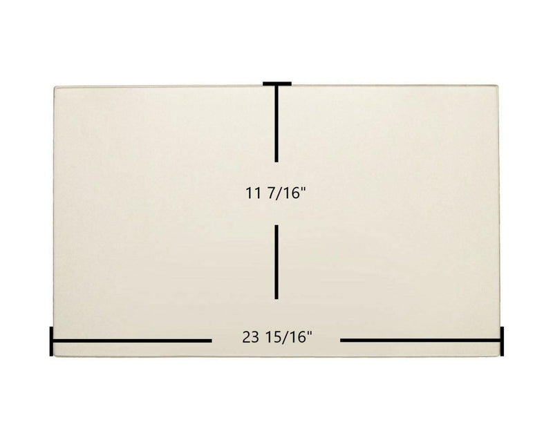 Ceramic Replacement Glass for Russo Model Large Ceramic Glass Panel | 23 15/16" x 11 7/16" | Part #3GBR - 23 15/16" x 11 7/16"