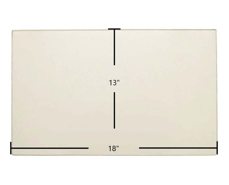 Ceramic Replacement Glass for Shenandoah Large Single Door Ceramic Glass Panel | 18" x 13" - 18" x 13"