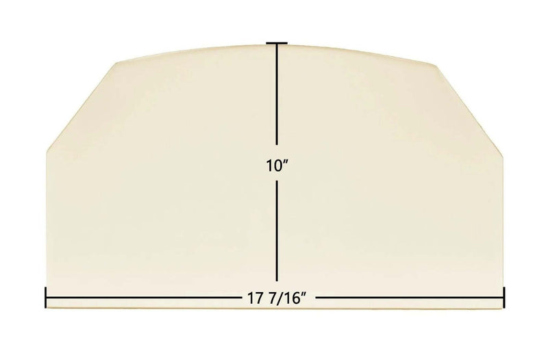 Ceramic Replacement Glass for Sierra CR 8000 Ceramic Glass Panel | 17 7/16" x 10" | Part #400064 - 17 7/16" x 10"