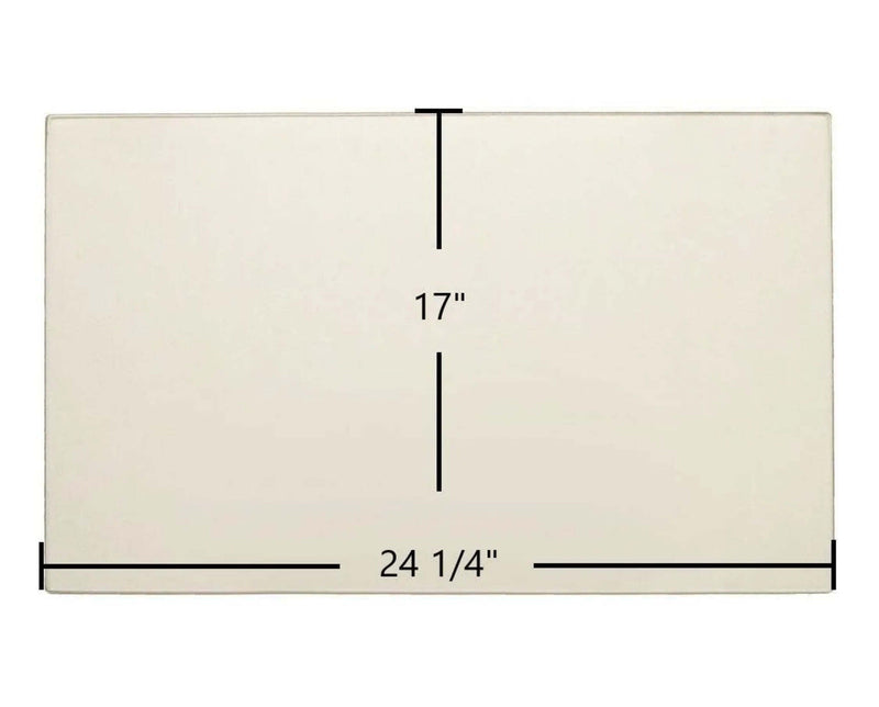 Ceramic Replacement Glass for Supreme Vision, Duet, Duet 4 Seasons, Novo 38, Astra 32 Ceramic Glass Panel | 24 1/4" x 17" | Part #DOSP1051 - 24 1/4" x 17"