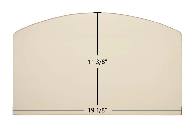 Ceramic Replacement Glass for Surdiac Bayard 32 Ceramic Glass Panel | Archtop | 19 1/8" x 11 3/8" - 19 1/8" x 11 3/8" Archtop