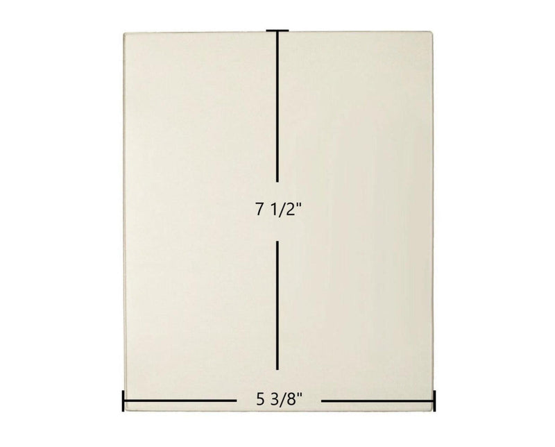 Ceramic Replacement Glass for Thelin Gnome Ceramic Glass Panel | 5 3/8" x 7 1/2" | Part #00.0030.0001 - 5 3/8" x 7 1/2"