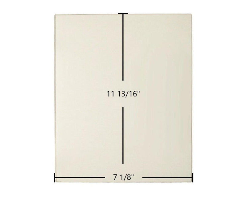 Ceramic Replacement Glass for Thelin Parlour Ceramic Glass Panel | 7 1/8" x 11 13/16" | Part #00.0030.0003 - 7 1/8" x 11 13/16"
