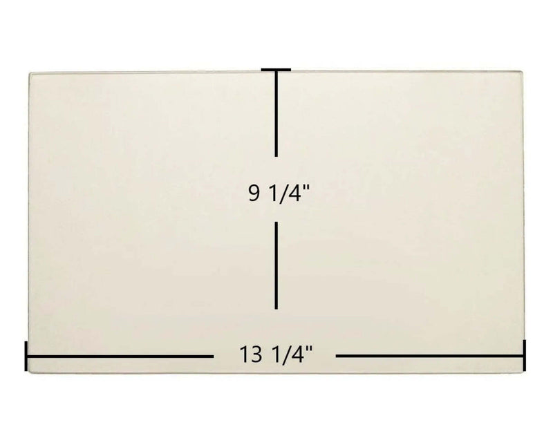 Ceramic Replacement Glass for True North TN10, TN20, TN20 Insert, TN40, TN40 Insert Ceramic Glass Panel | 13 1/4" x 9 1/4" | Part #TRNO.7025, 80000616 - 13 1/4" x 9 1/4"