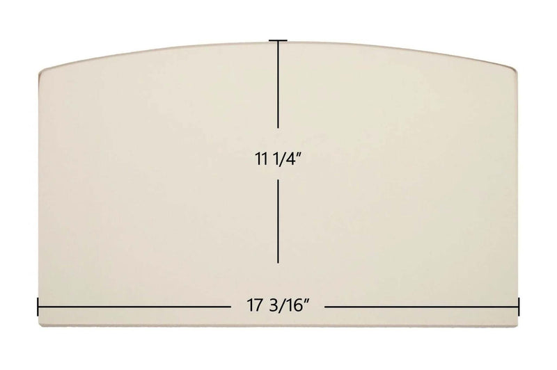 Ceramic Replacement Glass for US Stove 2000E, 2500E / Breckwell SW180, SW740 / Ashley AW180, AW740, AW2020E, AW2520E Archtop Ceramic Glass Panel | 17 3/16" x 11 1/4" | Part #892204 - 17 3/16" x 11 1/4" Archtop