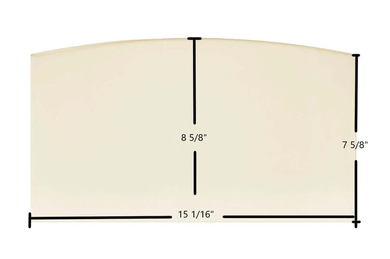 Ceramic Replacement Glass for US Stove Defender II US1100E Ceramic Glass Panel | 15 1/16" x 8 5/8" | Part #893159 - 15 1/16" x 8 5/8"