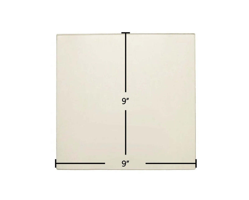 Ceramic Replacement Glass for US Stove Tri-Star 25-5670 Ceramic Glass Panel | 9" x 9" | Part #USSC_AC_G9 - 9" x 9"