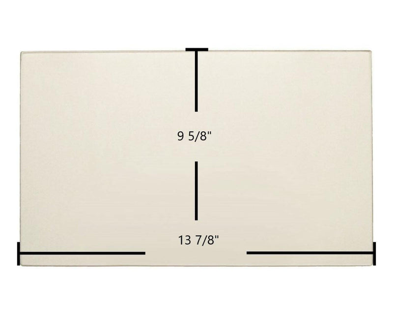 Ceramic Replacement Glass for Vermont Castings Fireplace Insert Ceramic Glass Panel | 13 7/8" x 9 5/8" | Part #140-1160 - 13 7/8" x 9 5/8"