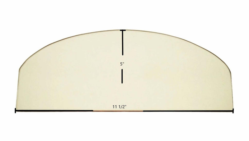 Ceramic Replacement Glass for Vermont Castings Resolute Single Door Ceramic Glass Panel | 11 1/2" x 5" - 11 1/2" x 5"