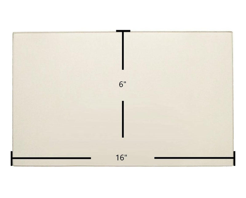 Ceramic Replacement Glass for Viking Wood Stove Ceramic Glass Panel | 16" x 6" - 16" x 6"