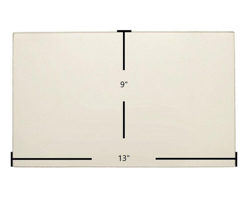 Ceramic Replacement Glass for Whitfield Advantage I, II, II-T, II-T Classic (Center) Ceramic Glass Panel (13" x 9") | Part #12146400 - 13" x 9"