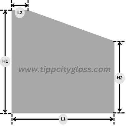 1 Cut Away Corner High Temperature Pyroceram Ceramic Glass image 0