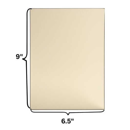 6.5” x 9” High-Temperature Pyroceram Ceramic Glass for Wood Stoves and Fireplaces