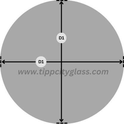 Custom Circle Fireplace / Stove Pyroceram Ceramic Glass