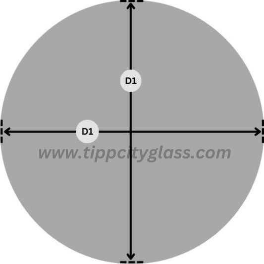 Custom Circle Fireplace / Stove Pyroceram Ceramic Glass