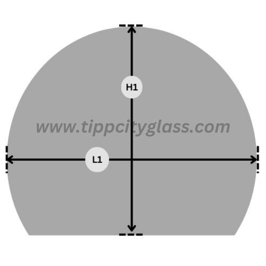 Custom Circle w/Cut Stove Pyroceram Ceramic Glass