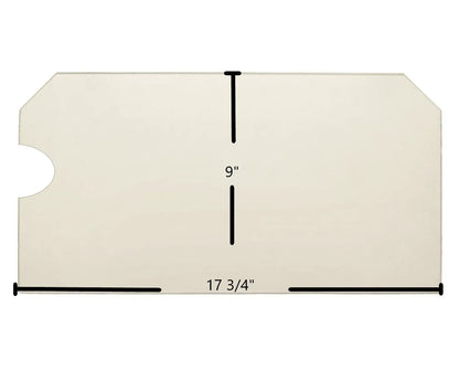 Country Performer C210 / CS210 & Striker C160 / CA160 / S160 / SA160 Ceramic Glass Panel - 17 3/4" x 9" with Notch (Part #H3016)