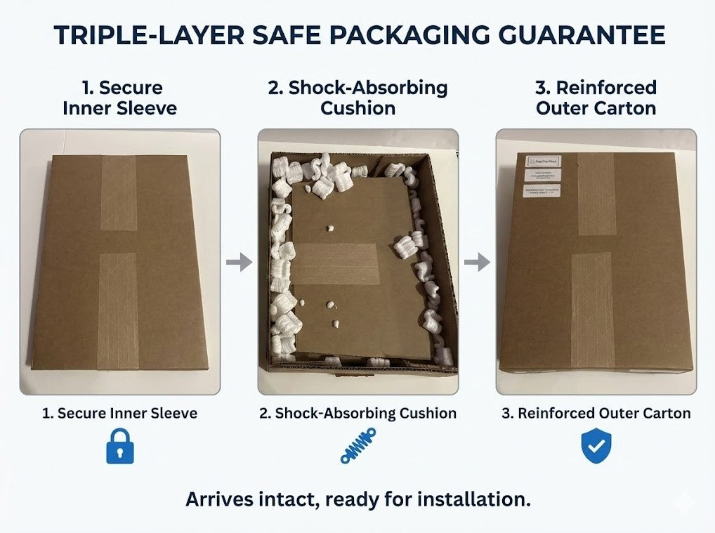 6.5” x 9” High-Temperature Pyroceram Ceramic Glass for Wood Stoves and Fireplaces