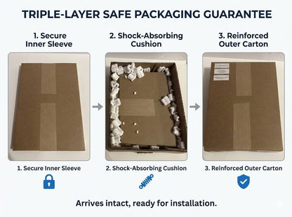 6.5” x 9” High-Temperature Pyroceram Ceramic Glass for Wood Stoves and Fireplaces