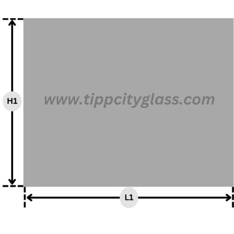Custom Rectangle/Square Fireplace / Stove Glass
