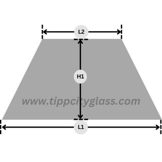 Custom Trapezoid Stove Pyroceram Ceramic Glass