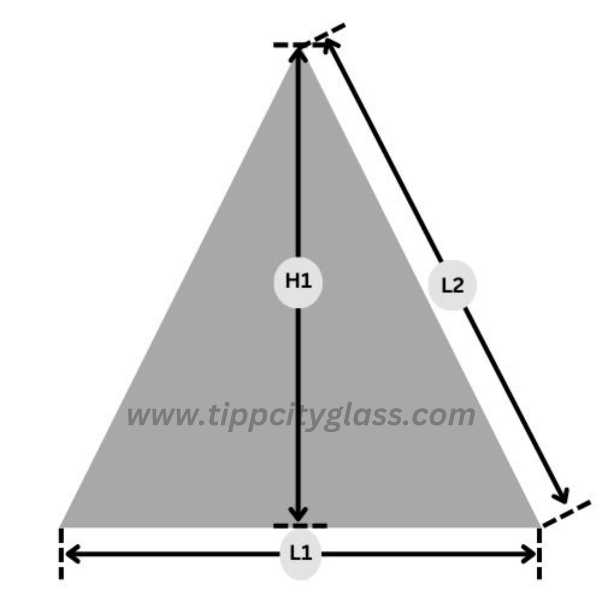 Custom Triangle Stove Pyroceram Ceramic Glass