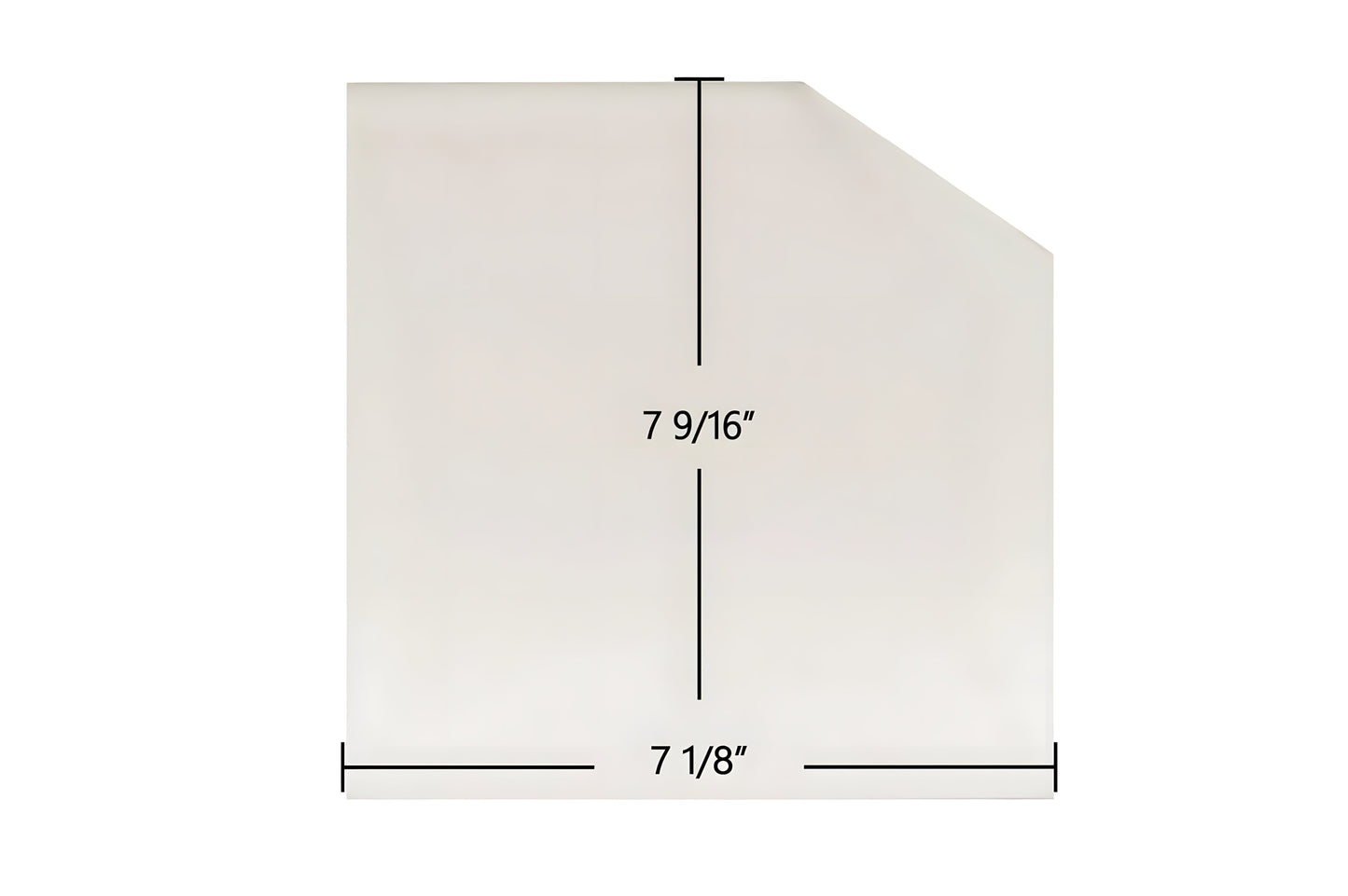 Ceramic Replacement Glass for Alaska Fireview 7G23FV Wood Stove - 7 1/8" x 7 9/16" Notch Cut