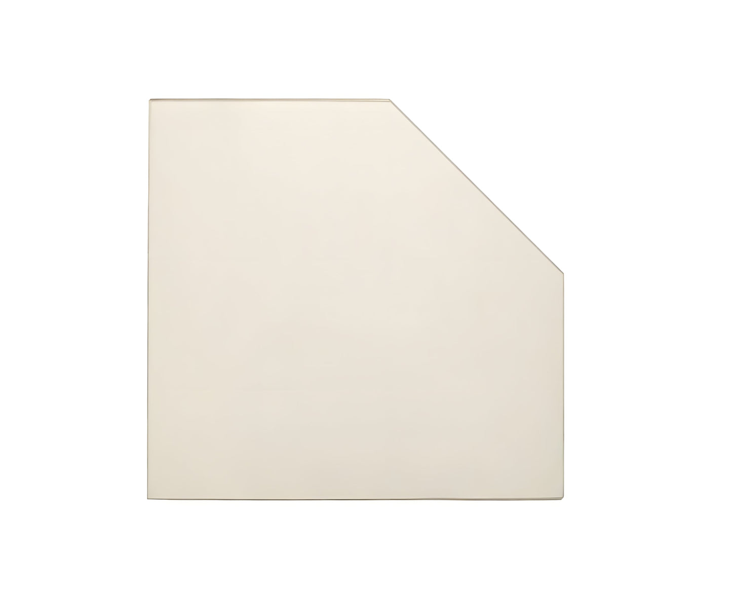 Ceramic Replacement Glass for Alaska Fireview 7G23FV Wood Stove - 7 1/8" x 7 9/16" Notch Cut